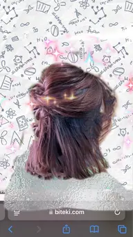 ✨ヘアーアレンジお呼ばれハーフアップ✨（髪の長さが肩下からのメニュー♪）