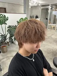メンズカット+ブリーチなしカラー+5ステップトリートメント