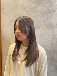 【顔出し撮影可能な方】レイヤーカット+シングルカラー+髪質改善TR(プレミアム)