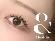【&healthy】まつげパーマ+LEDフラットラッシュ100本