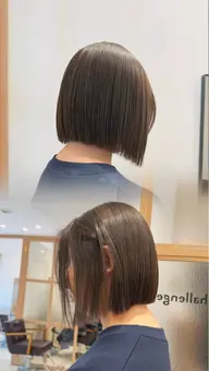 \6月限定❗️/【コスメストレートで艶感up🪺♡】似合わせカット+艶カラー+コスメストレート+トリートメント