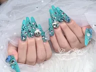 MAXチップ長さだし10本🎀持ち込みデザイン💍パーツつけ放題