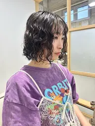 レディースカット＋コールドパーマ