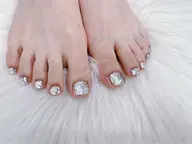 👣フットネイル👣ワンカラー(カラー/ラメ) 💓オフ有り【初回オフ無料】