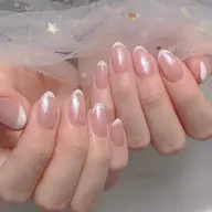 【ジェルオフ無料】オーロラフレンチ
