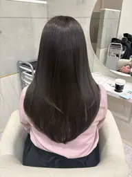 【髪質改善オイル付き❣️】韓国風🇰🇷/艶✨ ワンカラー🩵