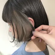 【インナーカラーでワンポイントを】カット+インナーカラー*ケアブリーチ込み