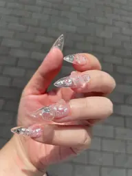 長さだし　スカルプチュアネイル　持ち込みデザインアートし放題