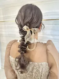 🪞🎀結婚式のお呼ばれ/お出かけヘアセット🎀🪽ハーフアップ/編みおろし/アップスタイルなど✨