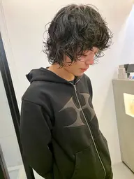 新規【men's限定】カット+パーマ+マイクロバブル