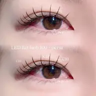 【エクパーマ120本🎀】高持続LEDフラットラッシュ/束感CT仕上げ※オフ別途550円