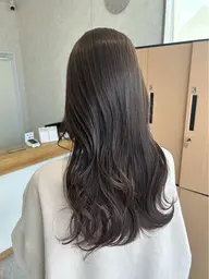 ブリーチなしワンカラー(肩上)+うる艶トリートメント🫧
