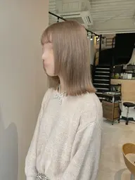 ［ブリーチ込みダブルカラー］ケアブリーチ＋イルミナカラー＋ESTABLISHED3stepトリートメント