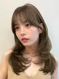透明感カラー＋髪質改善トリートメント＋シャンプーブロー🐈‍⬛🎀