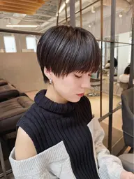 💐メンテナンス💐前髪カット+透け感カラー+ディープレイヤートリートメント