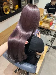 【🍒透明感たっぷり🍒】透明感イルミナカラー+7種トリートメント付き