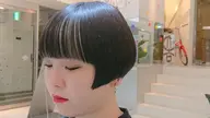 前髪カット、スタイリング