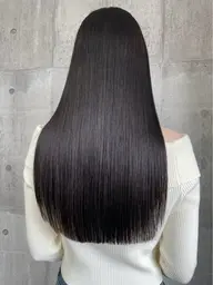 縮毛矯正艶々ストレート