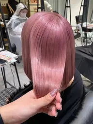 【ブリーチありダブルカラー🍒💖➕髪質改善プラチナトリートメント🫧】