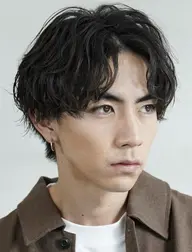 スタイリストメンズカット➕スパイラルパーマ➕ケアトリートメント
