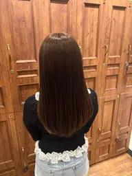 女性限定👧🏻カット＋カラー＋3stepトリートメント🍨（おしゃれ染めの全体染めドライ、ブロー込み） ロング料金なし