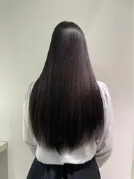 cut + 縮毛矯正 + treatment
