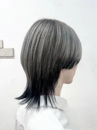🎨カット×ブリーチ込みダブルカラー(デザインOK)×オージュア5step補修うる艶ケア《後ろ、ヨコ姿撮影可能な方のみ》