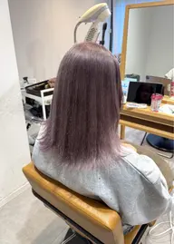 【レディース】ミディアムカット+ワンメイクカラー🍒