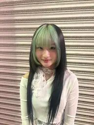 デザインカラー🩷💚〈ブリーチ込み〉
