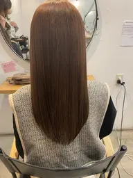 平日限定価格⚠︎ 似合わせカット+髪質改善美髪酸性ストレート+透明感カラー🤎