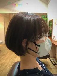 ショートカット+ケアカラー+アロマtr