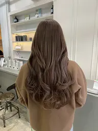 カット+ブリーチ無しダブルカラー+髪質改善クイックTR