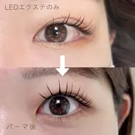 LEDエクステ100本+ラッシュリフト🌿パリエクのような仕上がり✨オフ込み
