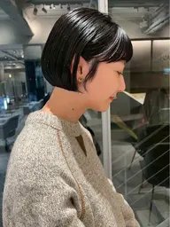 似合わせショートカット+クイックトリートメント(韓国風、レイヤーボブ、ミニボブ