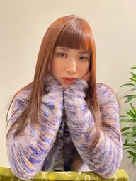 似合わせカット+艶髪カラー
