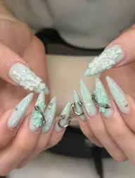 🔥【SNS人気】❤️🔥120min 長さだしアートやり放題🎨・パーツ付け放題✨💎