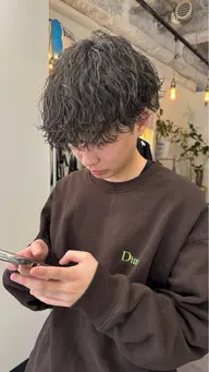 【大人気✨】波巻きパーマ《ダメージ補習トリートメント付》