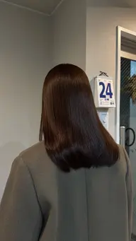 💙🔵艶髪ワンカラー+髪質改善TOKIOトリートメント