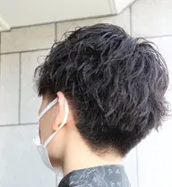 メンズカット・酸性パーマ