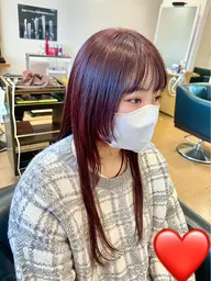 前髪縮毛矯正➕トリートメント　(顔まわり＋¥1500)