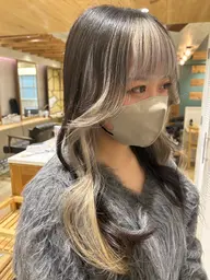 インナーカラー(ケアブリーチ込み)