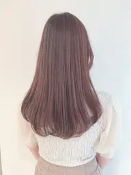 髪質改善も可能!【ストレートパーマ+カラー、トリートメント込み】(平日のみのメニューです) 学生限定!ミニモ学割