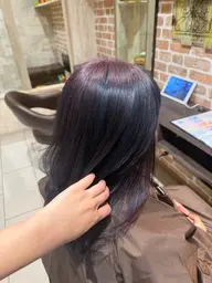 ケアブリーチ+高彩度カラー+3STEPトリートメント