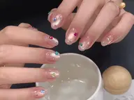 【新宿店人気Top1】★自爪マグネットワンカラー+時間内パーツつけ放題¥5990