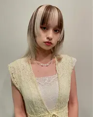新規限定!カット+ダブルカラー #レイヤーカット#ウルフ#姫カット#ブリーチ#抜きっぱなし#デザインカラー