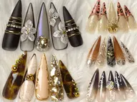 長さだし10本＋Autumn Nail Collection【ネイルオイル付】