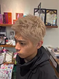【メンズ限定】カット➕ブリーチありダブルカラー🇬🇧(リタッチ可)