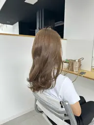 【新規様早割10時〜13時限定】 カット+ケアブリーチWカラー+Aujua超音波トリートメント🪽