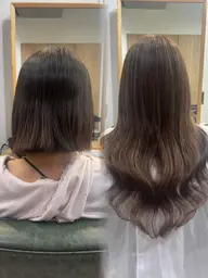 ボブ⇨ロングに🪞シールエクステ100本(カット付き✂︎)