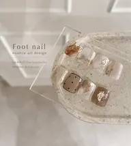 【Foot nail👣】サンプルよりデザイン選択🫧親指2本art 限定でラメ追加(通常+550円) 無料🌼オフ有り